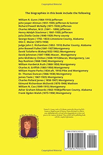 Biographies of Notable & Some Not-So-Notable Alabama Pioneers Vol VII (Biographies of Notable and Not-so-Notable Alabama Pioneers)