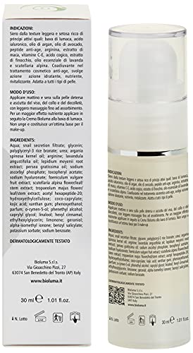 Bioluma Baba de Caracol Suero Facial Hidratante Nutritivo Antiedad con ácido Hialurónico Arginina Argán Aceite de Maca Piel Grasa Seco Mixto Adyuvante Arrugas Revitalizante Rostro Cuello 30ml