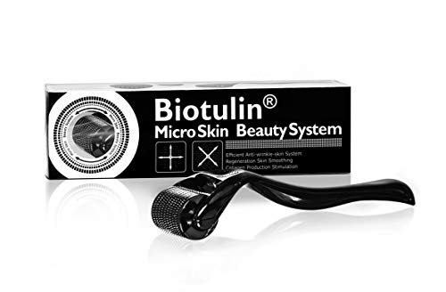 Biotulin Supreme Skin Gel (15ml) + Dermaroller 0.5mm - Serum facial antiarrugas para mujer y hombre - Ácido Hialurónico - Ingredientes Antiedad y Antiarrugas - 540 puntas ultrafinas