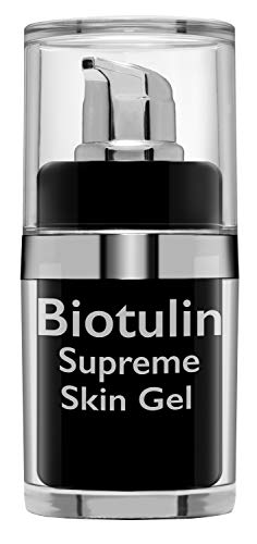 Biotulin Supreme Skin Gel (15ml) + Dermaroller 0.5mm - Serum facial antiarrugas para mujer y hombre - Ácido Hialurónico - Ingredientes Antiedad y Antiarrugas - 540 puntas ultrafinas