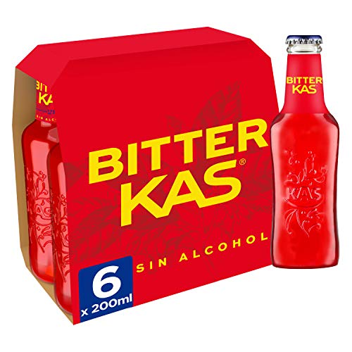 Bitterkas Bitter Kas Bebida Refrescante, Pack de 6 x 200ml