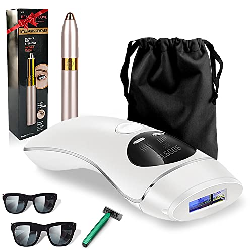 BLAICER Depiladora Luz Pulsada IPL Profesional, 999990 Flashes, Depilación Permanente Vello Facial y Corporal - Depiladora Laser sin Dolor para Mujer y Hombre - Incluye Depiladora Cejas