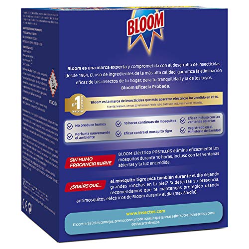 Bloom Eléctrico Pastillas contra mosquitos común y tigre