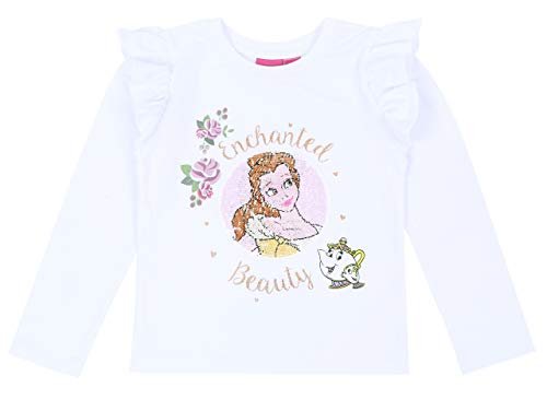 Blusa Blanca con Volantes Belle Beauty and The Beast 4-5 años