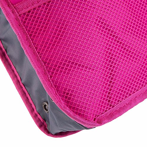 Bolsa Organizador de Viaje para Maquillaje, Cosméticos, Artículos de Higiene Personal, Lencería o Más. Talla Mediana. (Rosa)