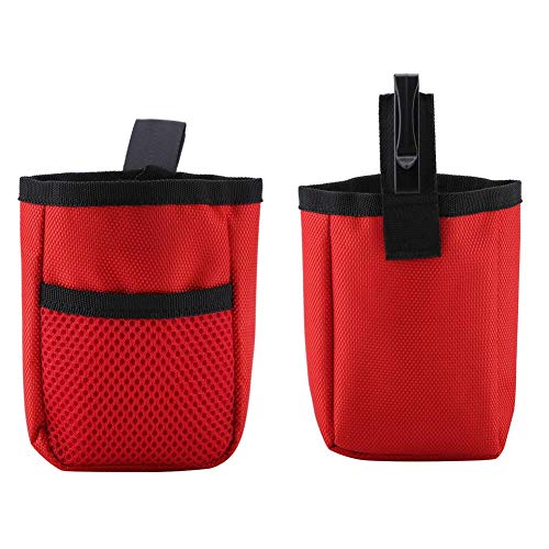 Bolsa Premios Perro Bolsa De Tratamiento Multifuncional Bolsa De Entrenamiento De Suministros Para Mascotas Portátil Perfecto Para Mascotas Cachorro De Entrenamiento Viaje Doggie Walking(Rojo)