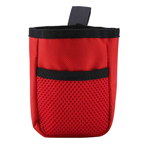 Bolsa Premios Perro Bolsa De Tratamiento Multifuncional Bolsa De Entrenamiento De Suministros Para Mascotas Portátil Perfecto Para Mascotas Cachorro De Entrenamiento Viaje Doggie Walking(Rojo)