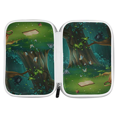 Bolso cosmético para niñas Forest Green Tree Bolso de maquillaje pacífico Pequeño Estuche de lápices lindo y grande Estuche de maquillaje grande multifuncional para hombres Mujeres