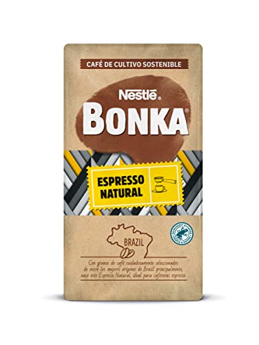 Bonka Café Tostado Molido Espresso Natural, 250 g - 8 Paquetes