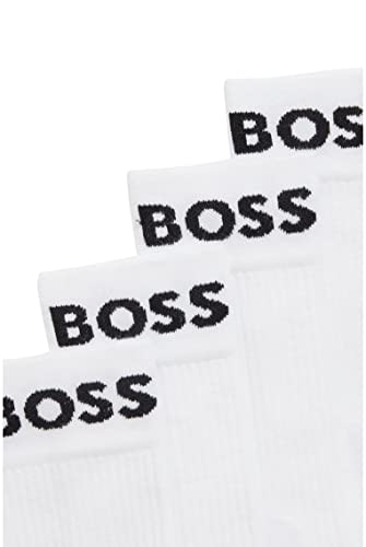 BOSS 2P RS Sport Socks Calcetines, White, 43-46 (Pack de 2) para Hombre