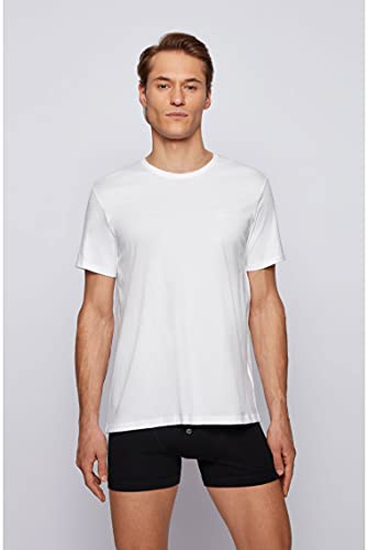 BOSS 2Pack Underwear T-Shirts Camiseta, Blanco (White 100), L (Pack de 2) para Hombre