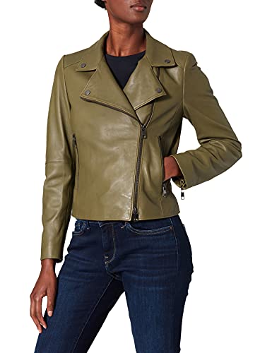 BOSS C_saleli1 Chaqueta de Piel, Dark Green303, 46 para Mujer