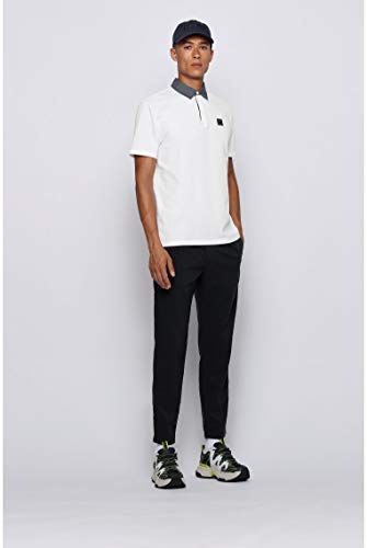 BOSS PDenim Polo, Blanco (100), L para Hombre