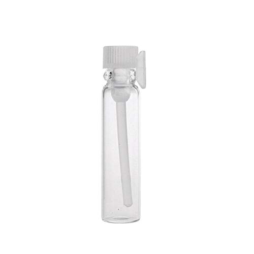 Botella 50 X Perfume Pequeña Botella De Vidrio Botellas De Muestra Perfume Medio Ml Vaciar Laboratorio Líquido Tubo Perfume Bottle Test Test (Color : 1ml)