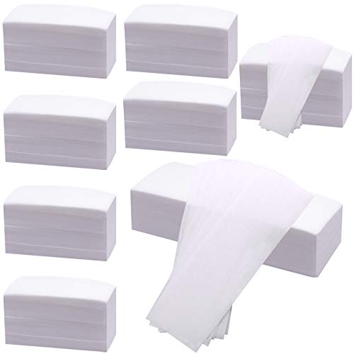 BQTQ 800 Piezas Bandas de Papel para Depilación Tiras Depilatorias Papel Depilatorio Para Brazos, Axilas, Piernas, Labios, Cejas de Mujeres y Hombres