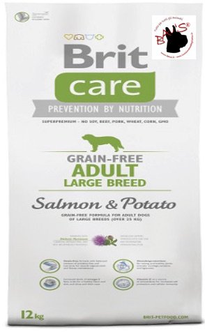 Brit Care Grain-Free Adult Large Breed Salmon & Potato Comida para Perros - 12000 gr