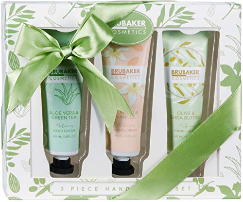 BRUBAKER Cosmetics Cremas para las Manos 3 Paquetes de Crema Hidratante para Manos Secas, Ásperas y Agrietadas - Crema Hidratante con Urea y Manteca de Karité