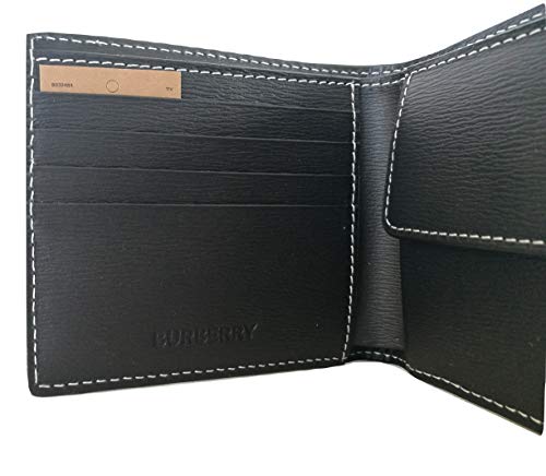 BURBERRY Cartera de hombre tipo libro con monedero negro 80324841 negro