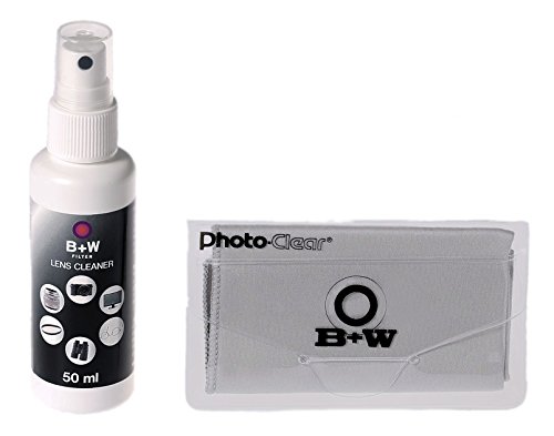 B+W 1082938 - Kit de Limpieza para Objetivos con Spray de 50 ml y Gamuza