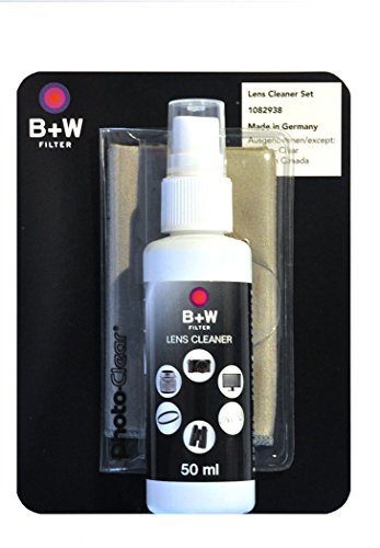 B+W 1082938 - Kit de Limpieza para Objetivos con Spray de 50 ml y Gamuza