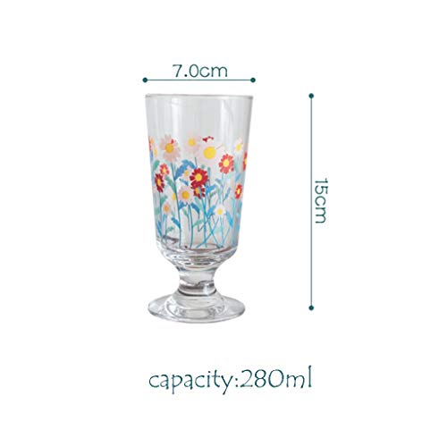 BYCZSYHCJ Cristalería Se Siente Pesado Claro vidrios de consumición del Whisky Vasos Highball Claro de Cristal con Vasos de Vidrio de Cristal pasada de Moda Bourbon Gafas, Vasos de Zumo Vasos