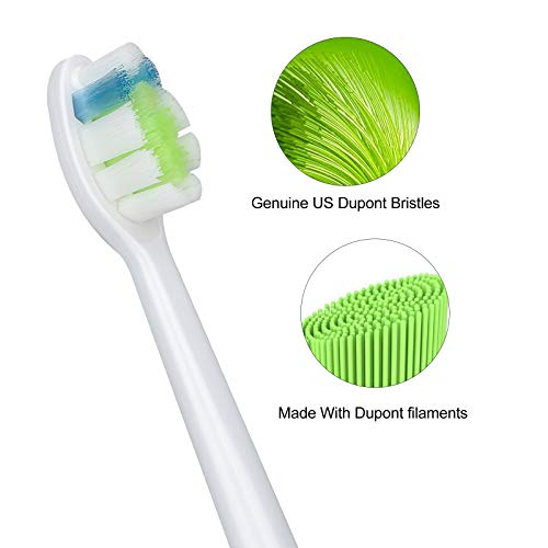 Cabezal de cepillo de dientes eléctrico para Philips Sonicare, Jooheli paquete de 10 Cabezales de Recambio cepillo, compatible con Sonicare DiamondClean ProtectiveClean HealthyWhite FlexCare