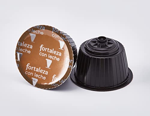 Café FORTALEZA - Cápsulas de Café Con Leche Compatibles con Dolce Gusto