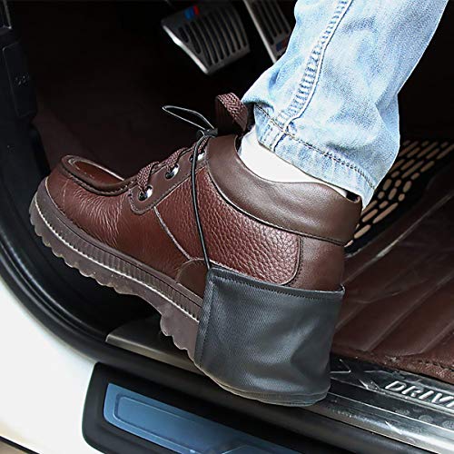 CAILI Protector de Zapatos para Conducir, 2 Piezas Resistente Al Desgaste para Automóvil Cubierta De Tacón para Hombres Mujeres, No Han Aparecido Rozaduras (Negro)