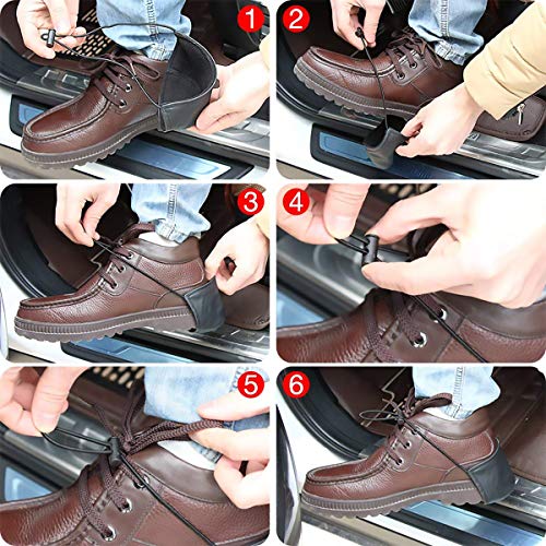 CAILI Protector de Zapatos para Conducir, 2 Piezas Resistente Al Desgaste para Automóvil Cubierta De Tacón para Hombres Mujeres, No Han Aparecido Rozaduras (Negro)