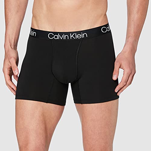 Calvin Klein Boxer Brief 3PK Ropa Interior de Hombres, Black, M