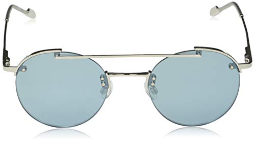 Calvin Klein CK20133S Gafas de Sol, Shiny Silver/Solid Seafoam Mirror, Talla única Unisex Adulto