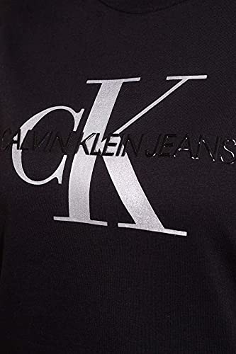 Calvin Klein Jeans Camiseta de Monograma Brillante, CK Black, M para Mujer