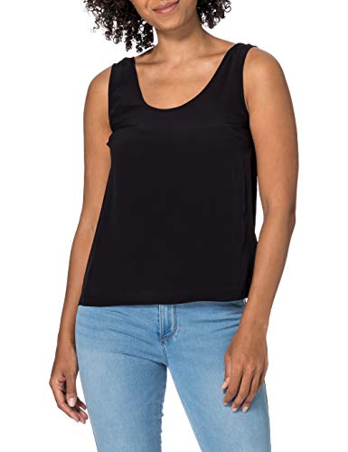 Calvin Klein Jeans CK Black Camiseta, Negro, XS para Mujer