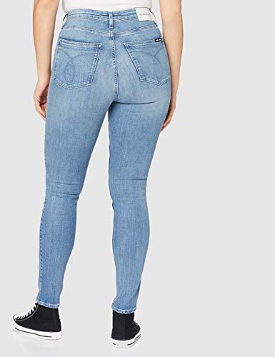 Calvin Klein Jeans Ckj 010: High Rise Skinny West Pantalones Informales, Potrero, 29W / 32L para Mujer