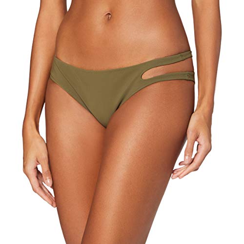 Calvin Klein Open Cut Bikini, Verde Oliva, M para Mujer