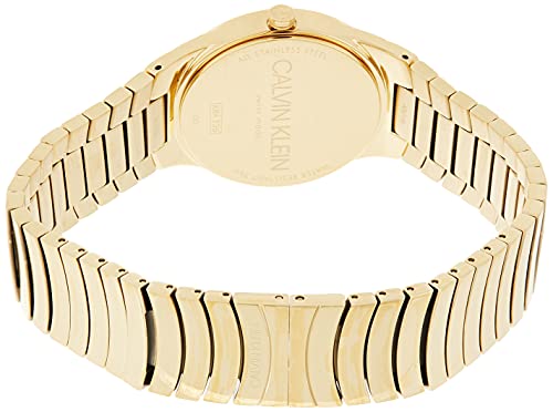 Calvin Klein Reloj Analogico para Mujer de Cuarzo con Correa en Bañada en Oro K8A23546