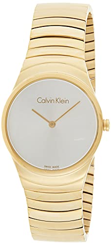 Calvin Klein Reloj Analogico para Mujer de Cuarzo con Correa en Bañada en Oro K8A23546
