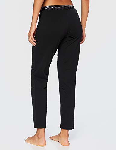 Calvin Klein Sleep Pant Pantalones de Pijama, Black, M para Mujer