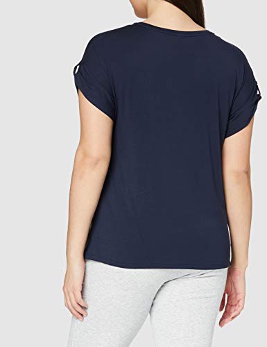 Calvin Klein S/S Curve Neck Salida de Bao, Línea Costera, M para Mujer