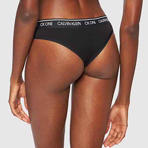 Calvin Klein Thong Tanga, Black, S para Mujer