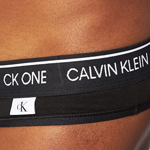 Calvin Klein Thong Tanga, Black, S para Mujer