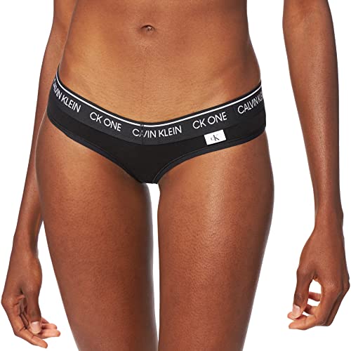 Calvin Klein Thong Tanga, Black, S para Mujer