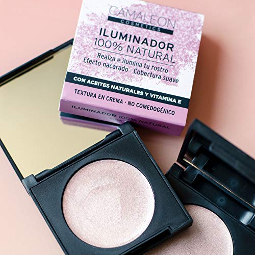 Camaleon Cosmetics, Iluminador Natural Rosa, 1 unidad, 2.5g