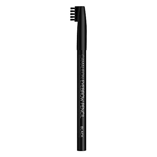 Camaleon Cosmetics, Lápiz de Cejas Tono Black, 1 unidad, 1.5g