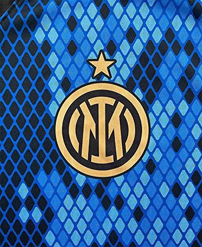Camiseta Inter Lautaro Martinez 10 Home 2021 2022 Réplica oficial (Talla 2 4 6 8 10 12 años Niño Niño) (Talla S M L XL XXL Adulto) Azul, Negro, Oro 100% Poliéster