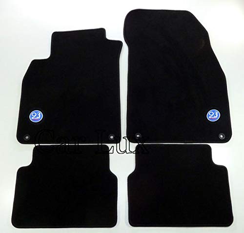 Car Lux - AR01939 Alfombras Alfombrillas a Medida para 9-3 93 Sedan Edition Velour Desde 2002-