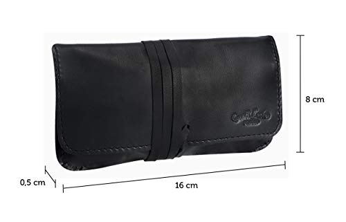 Cartera Gusti para Tabaco Jesse de Cuero Negro…