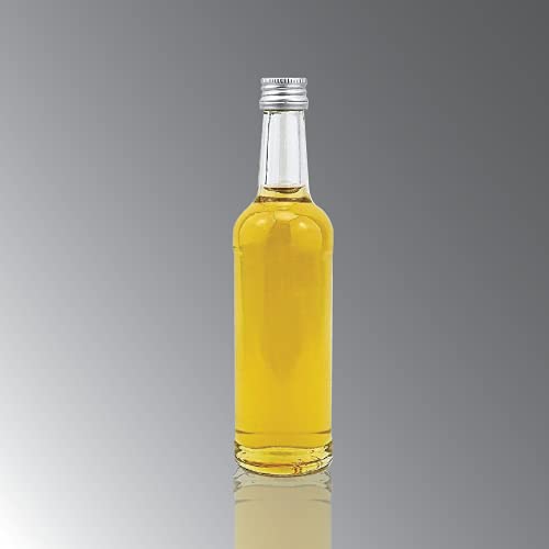 casavetro Clear Screw Top Botellas de Vidrio vacías 100 ml - Tapas giratorias Recargables Reutilizables - Tapa de Metal Ajustada al Aire para Kombucha Home Brewing Gin Aceite Vinagre (20 x 100 ml)