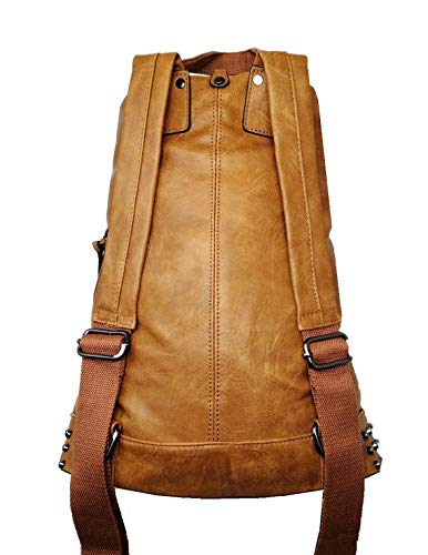 Casimirri 1892® - Mochila de mujer, bolso tipo mochila con bandolera, hecho de piel sintética, estilo casual, piel, elegante, multifunción, antirrobo, ideal para viajes o como bolso habitual, cuero, L