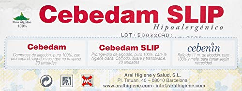 Cebedam Protege Slip Algodón 100% - 20 unidades